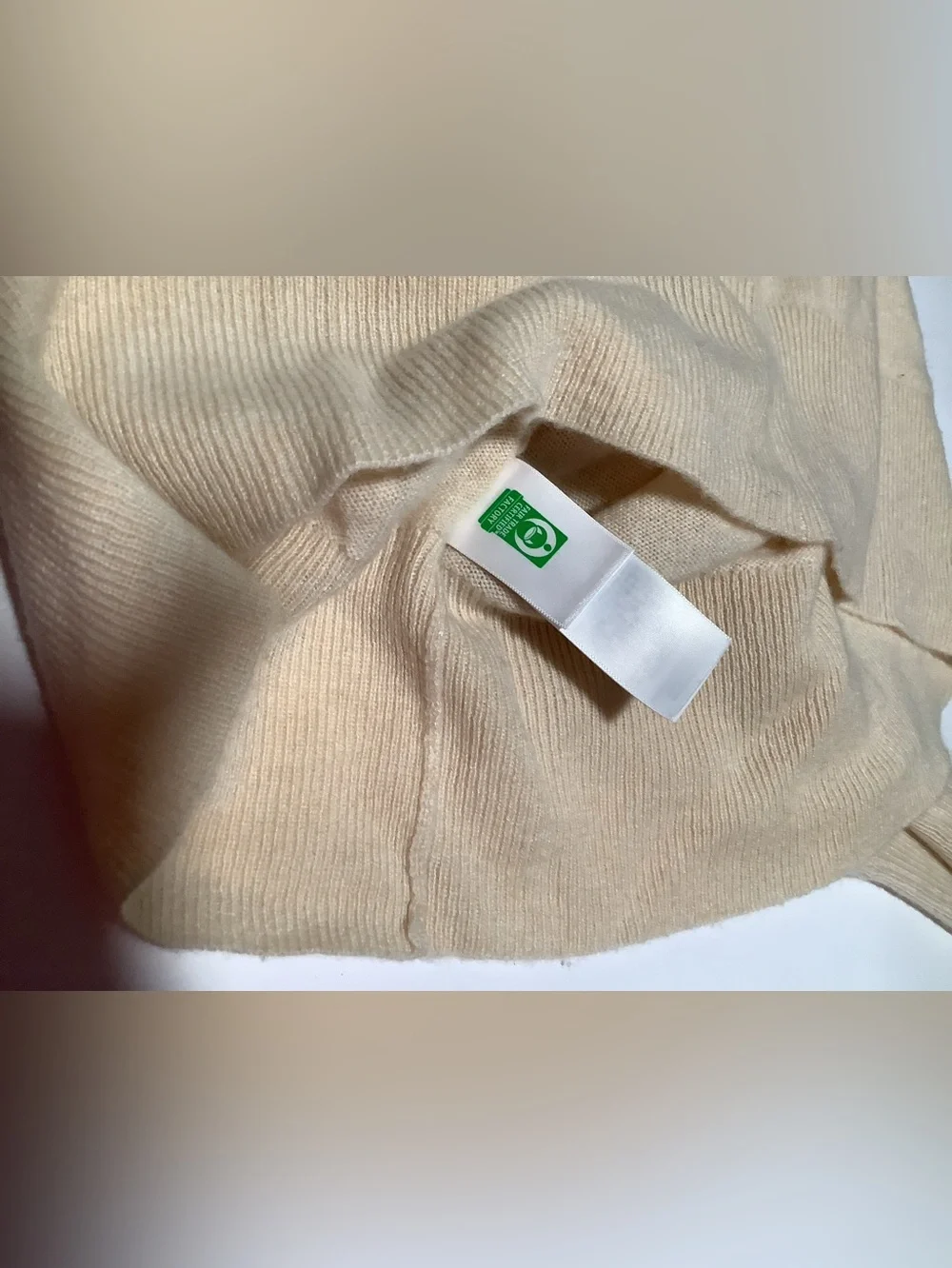 J. CREW 100% Cashmere Sweater Everyday Long Sleeve Pale Yellow Size XS